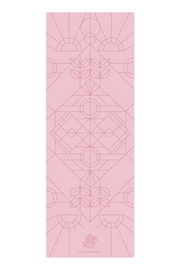 Pro Grip Luxe Deco Alignment  - PU Yoga Mat (5mm) - Cotton Candy *one left