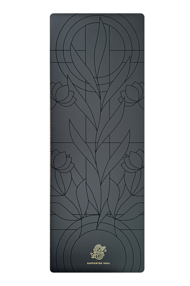 Pro Grip Organic Alignment - PU Yoga Mat (5mm) - Black