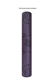 Pro Grip Floral Alignment - PU Yoga Mat (5mm) - Blackberry