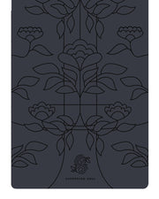 Pro Grip Floral Alignment - PU Yoga Mat (5mm) - Black