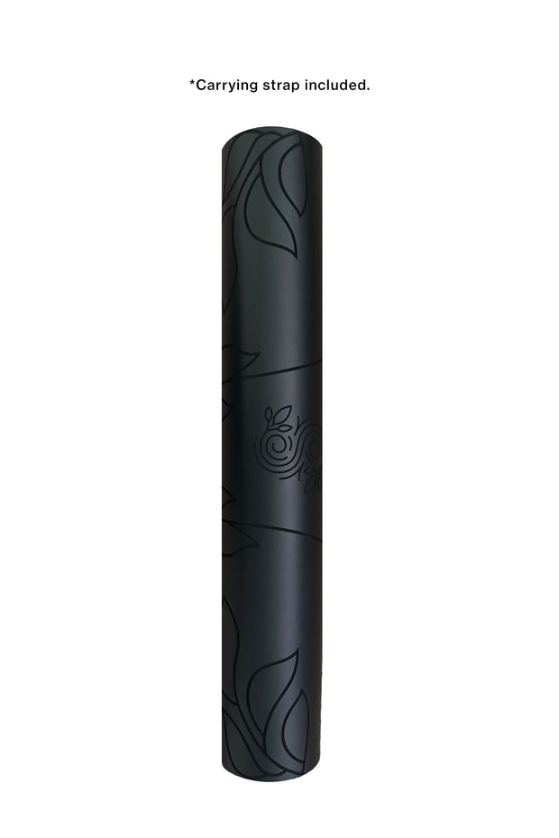 Pro Grip Floral Alignment - PU Yoga Mat (5mm) - Black